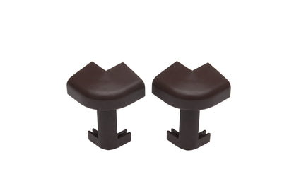 Narożnik zewnętrzny do listwy dywanowej ożebrowanej Cezar Brąz Czekoladowy RAL8019 Mat