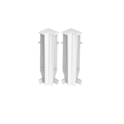 Internal corner for MASTERLINE skirting board 13x80mm 1 set = 2 pcs Cezar White RAL9003 Matt
