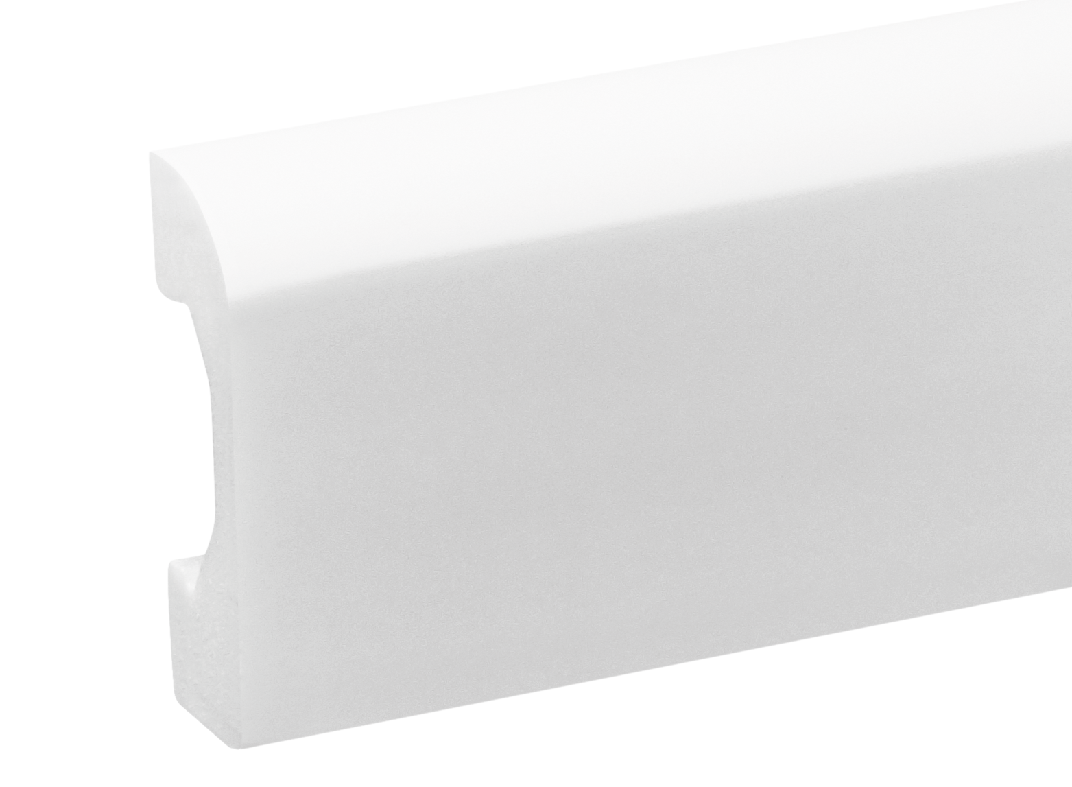 Listwa przypodłogowa LPC-04 49,5x14mm Cezar Biały Mat 2,44m
