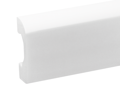 Listwa przypodłogowa LPC-04 49,5x14mm Cezar Biały Mat 2,44m