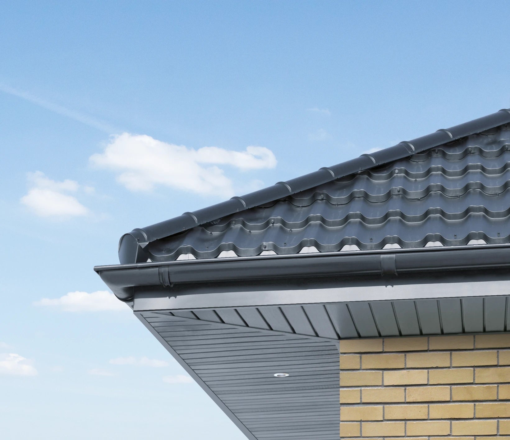 Boazeria PVC 10cm 1opak=10szt. Cezar Grafitowy RAL7024 Mat 2,60m