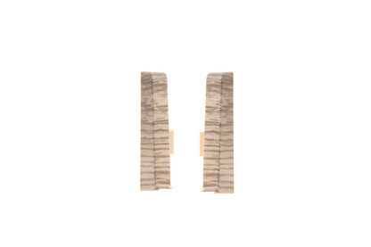 Cezar60 skirting board end caps 20x60mm 1 set = 2 pcs (L+R) Cezar Oak Selena Matt