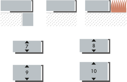 Decorative PVC tile profile 10mm Cezar Light Grey Matte 2.50m