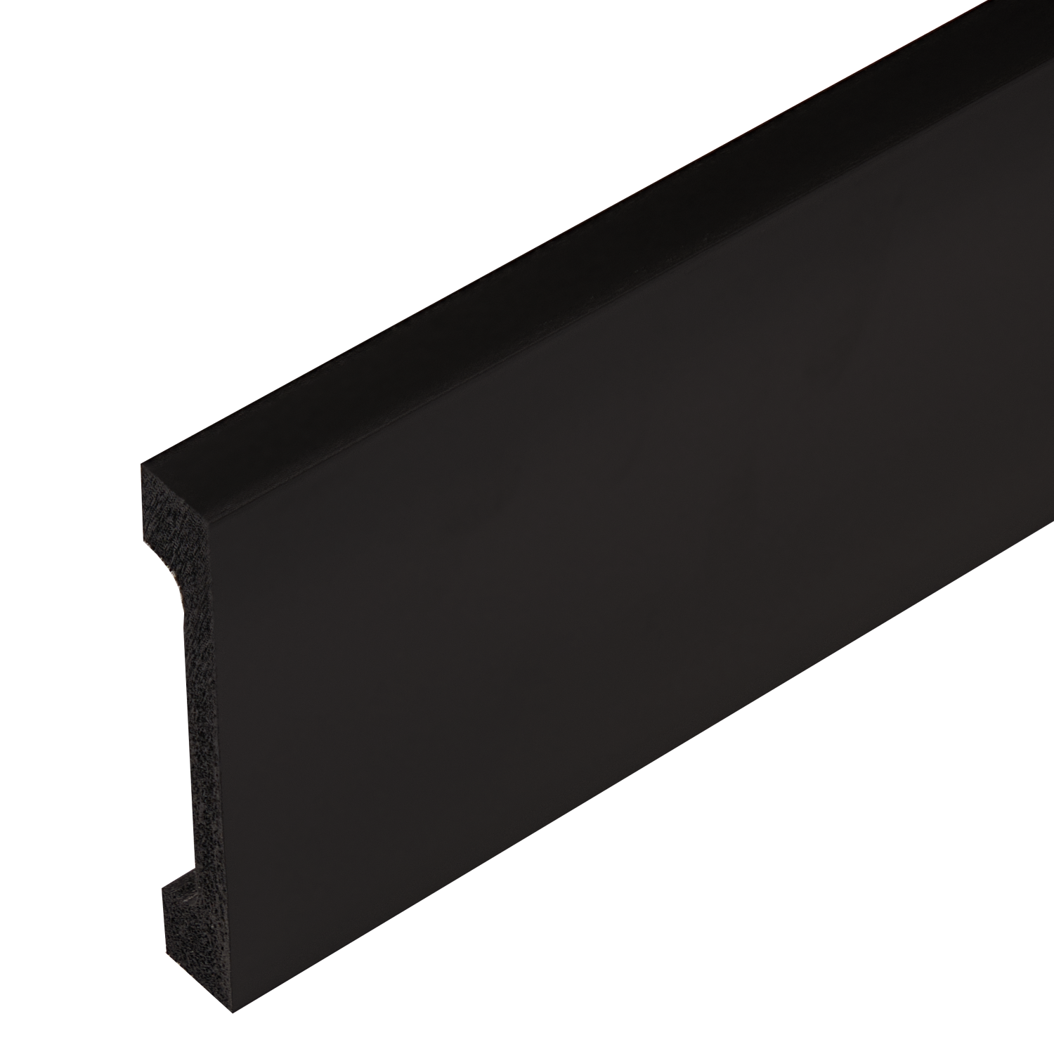 Listwa przypodłogowa 99x16mm LPC-29 Creativa by Cezar Czarny RAL9005 mat 2,44m