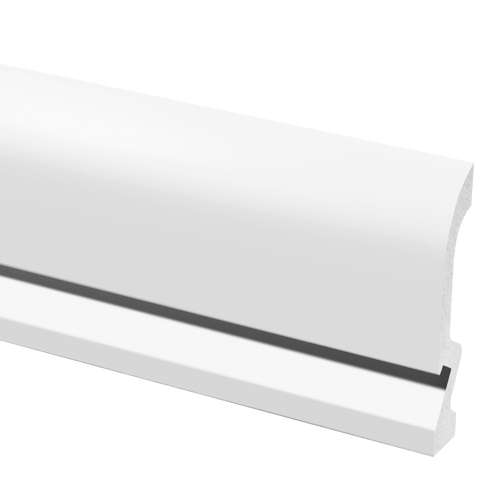 Listwa przypodłogowa LPC-19 98x19,4mm LED Cezar Biały Mat 2,44m