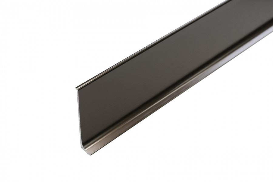 Listwa przypodłogowa aluminiowa 59mm Cezar Kawa El-Poler Szczotkowany Połysk 2,50m