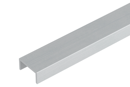 Aluminum U-shaped form 10x8x1.5mm Cezar Natural raw 2m