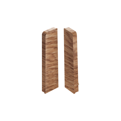 MASTERLINE skirting board end caps 15x60mm 1 set = 2 pcs (L+R) Cezar Royal Oak Matt