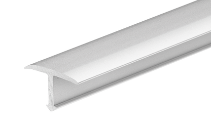 Smooth aluminum joint profile 14mm Cezar Silver Matte 2.50m
