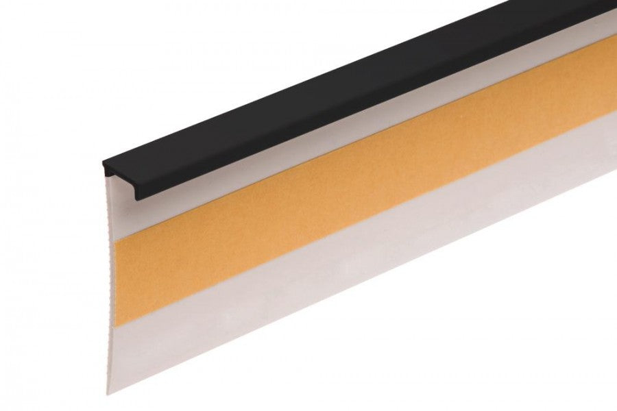 Listwa dywanowa płaska PVC Cezar Czarny RAL9005 Mat 2,50m