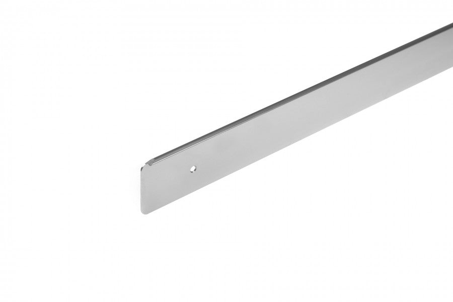 Listwa do blatu aluminiowa boczna lewa 40mm Cezar Srebrny Mat 0,62m