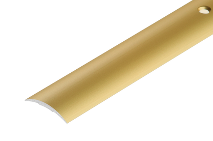 Овальный алюминиевый пороговый профиль 30 мм, Cezar Gold Matte, 1 м