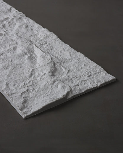 SANTERO-R1 wall panel 600x2900x45mm Cezar glued FLEX White 2.90m