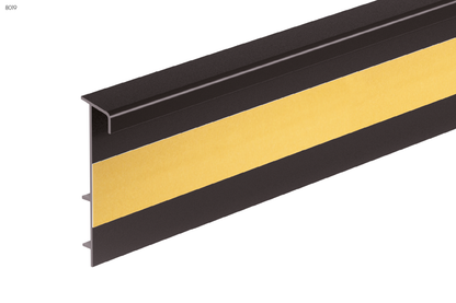 Listwa dywanowa ożebrowana PVC Cezar Brąz Czekoladowy RAL8019 Mat 2,50m