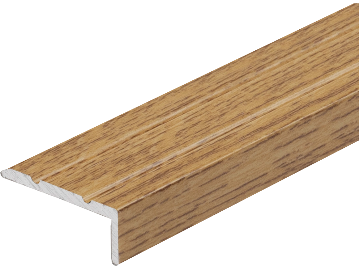 Profil schodowy aluminiowy wąski 25x10mm Cezar Złoty Mat 2,70m