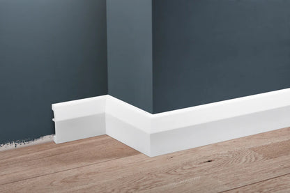 LPC-06 skirting board 69x14mm Cezar White RAL9003 Gloss 2.44m