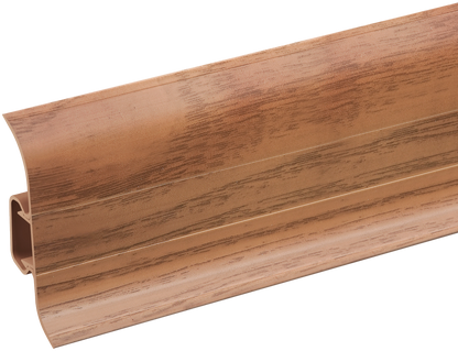 Плинтус из ПВХ Premium Classic 22x59 мм, цвет «Старый орех», матовый, 2,20 м