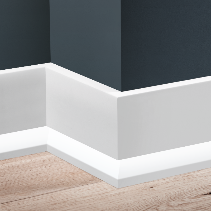 Listwa przypodłogowa LPC-29 99x16mm LED Cezar Biały Mat 2,44m