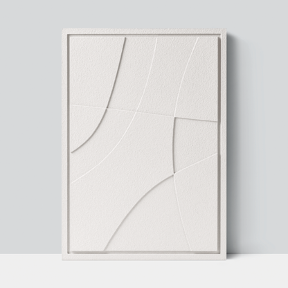 Wall Decor 350x500x18mm ABSTRACT 2 MURSO Bianco
