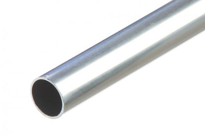 Round aluminum pipe 15x1mm Cezar Natural raw 1m