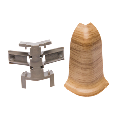 External corner + RAK for Classic skirting board 22x59mm 1 set = 2 pcs (NZ + RAK) Caesar Canadian Elm Matt