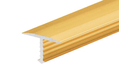 Profil fugowy aluminiowy łączący 13mm Cezar Złoty Mat 1m