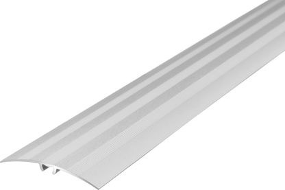 Aluminum threshold profile with groove 47mm 5in1 Cezar Silver Matt 1.86m