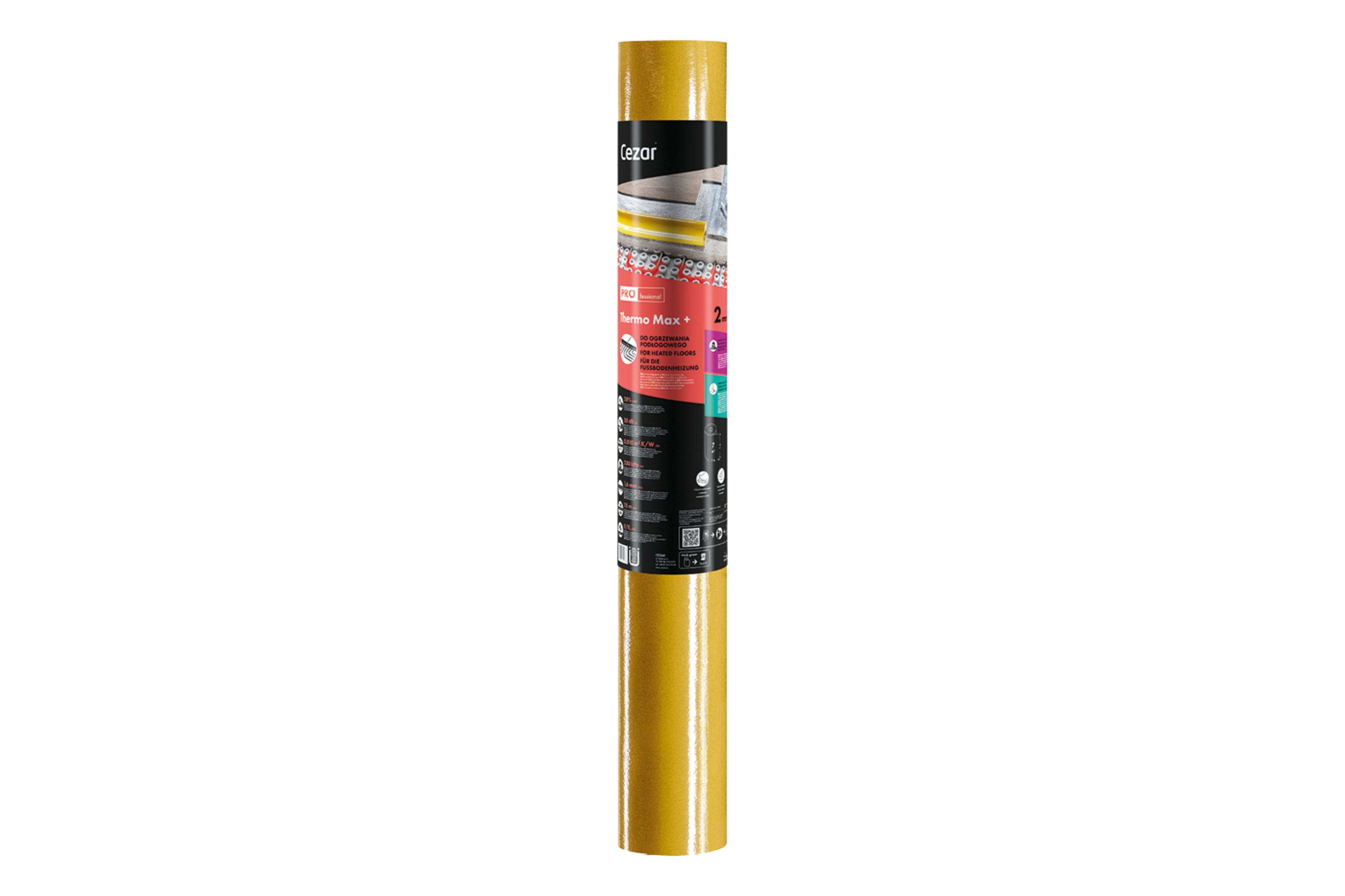 Podkład pod panele PRO TERMO MAX+ 1rolka 1x7m=7m2 gr. 1,9mm