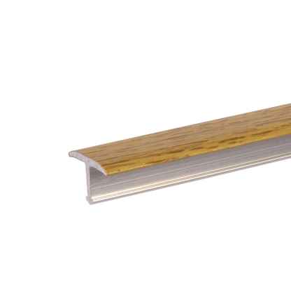 Profil fugowy aluminiowy gładki 14mm CEZAR Dąb Dworski mat 2,50m