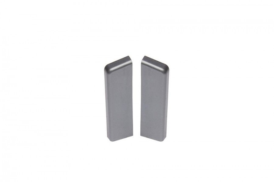 Zaślepki do listwy dywanowej ożebrowanej Cezar Srebrny Mat