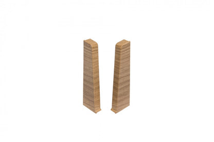 Hi Line skirting board end caps 23.4x75mm 1 set = 2 pcs (L+R) Cezar Classic Oak Matt