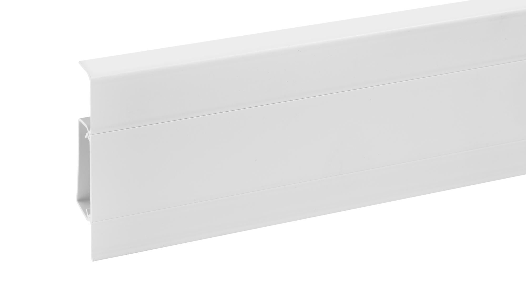 Listwa przypodłogowa PVC Hi Line 23,4x75mm Cezar Biały RAL9003 Mat 2,50m