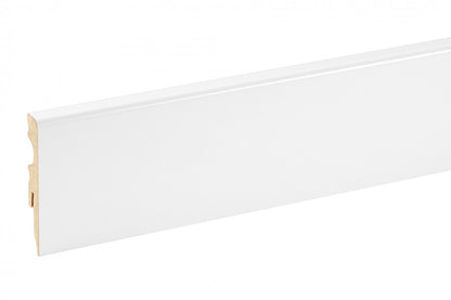 Listwa przypodłogowa kwadratowa MDF 60x11mm Cezar Biały RAL9003 okleina półmat 2,20m
