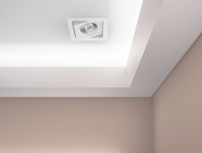 Декоративная полоса LOC-02 Cezar, матовый белый, 2,44 м