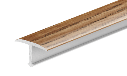 Smooth aluminum joint profile 14mm Cezar Oak Matt 2.50m
