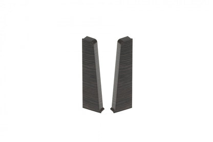 Zaślepki do listwy przypodłogowej Hi Line 23,4x75mm 1kpl=2szt(L+P) Cezar Wenge Ciemny Mat