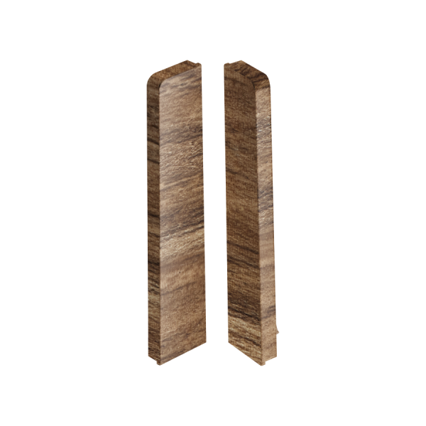 End caps for MASTERLINE skirting board 13x80mm 1 set = 2 pcs (L+R) Cezar Vincenza Mat