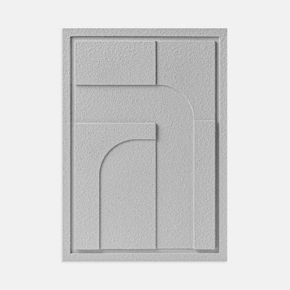 Wall Decor 500x700x18mm GEOMETRIC 4 MURSO Milky Gray