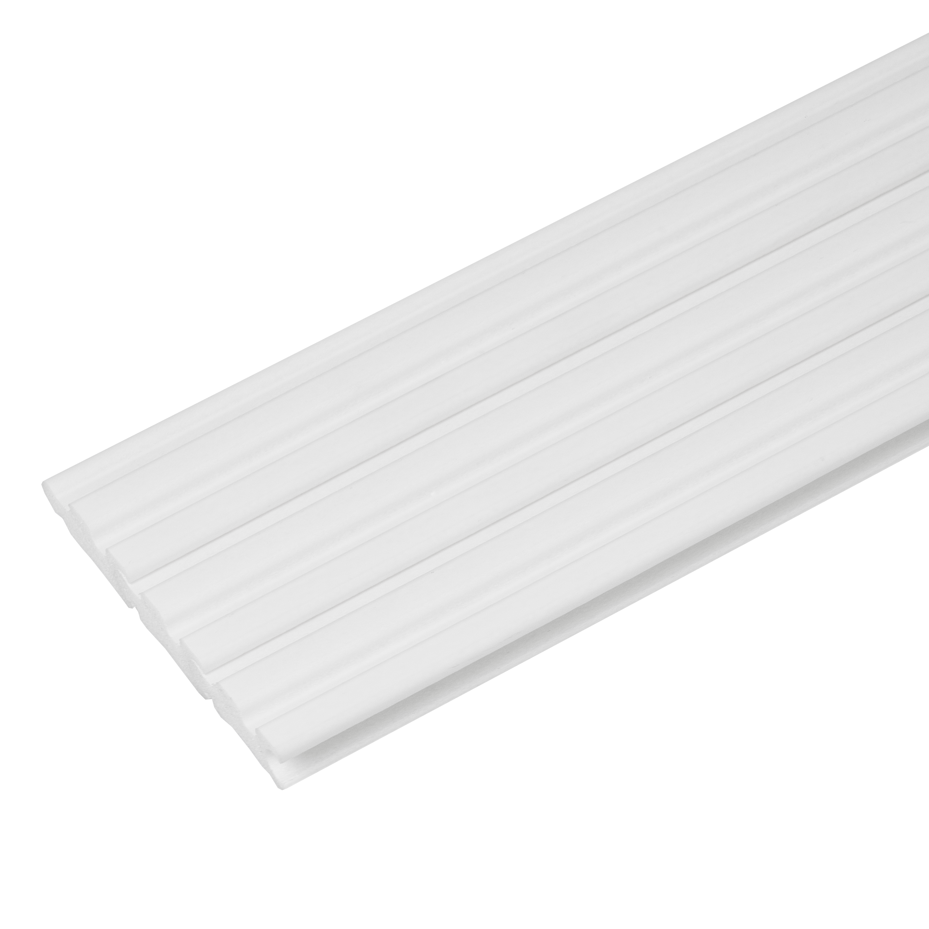THALIA FLEX Wall Panel 41x14mm 1 pack=6 pcs Creativa by Cezar Matt White 2.80m