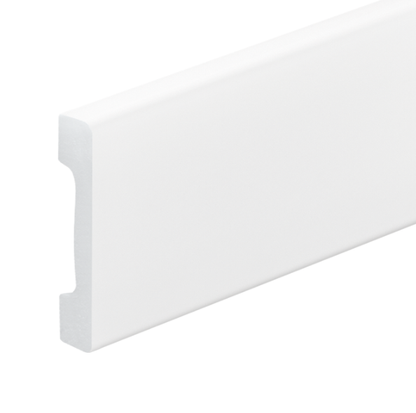 LPC-32 skirting board 58x12mm Cezar White RAL9003 Gloss 2.44m