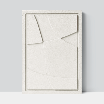 Wall Decor 350x500x18mm ABSTRACT 4 MURSO Bianco