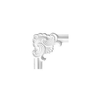 Угловая планка для гладкой стены 02-1 Cezar White