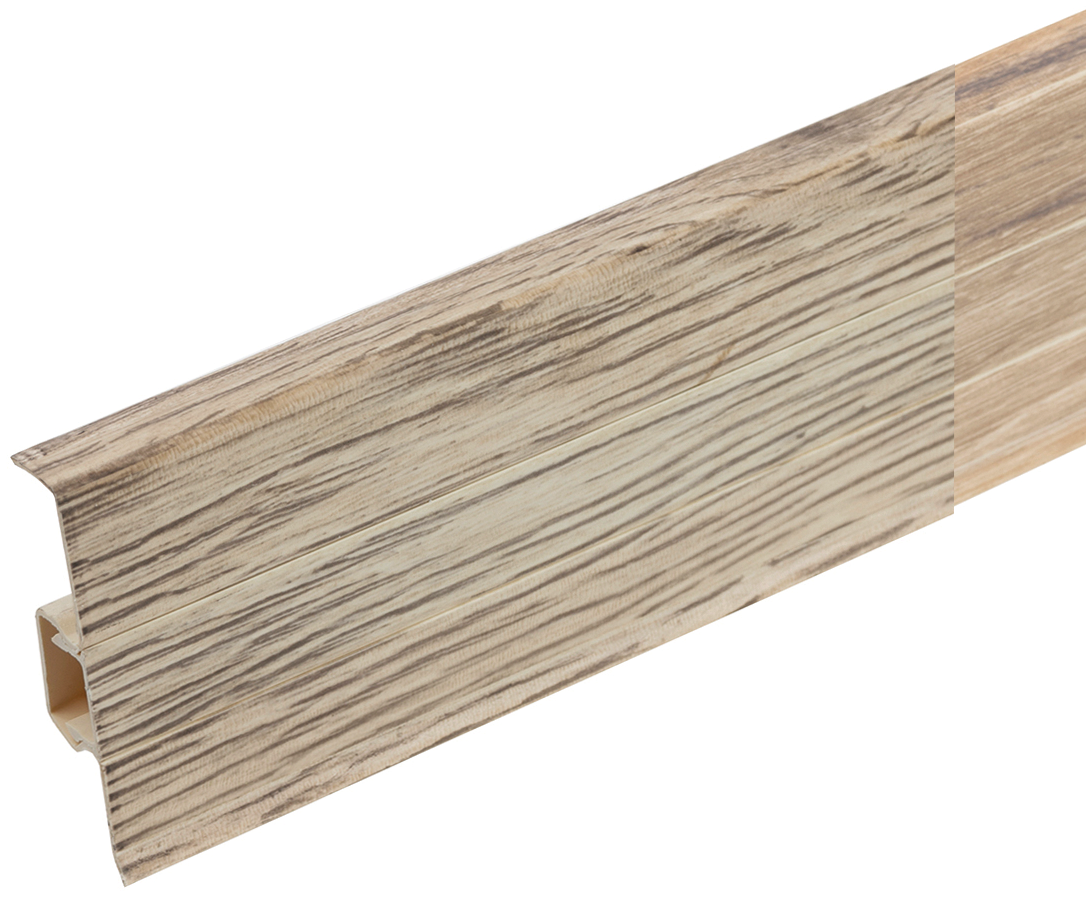 ПВХ плинтус Cezar60 20x60 мм Cezar Oak Selena Matt 2,50 м