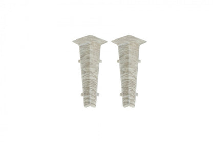 Внутренний угловой элемент для плинтуса Hi Line 23,4x75 мм. 1 комплект = 2 шт. Cezar Iceland Mat