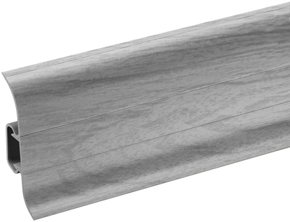 Premium Classic PVC skirting board 22x59mm Cezar Light Grey Oak Matte 2.20m