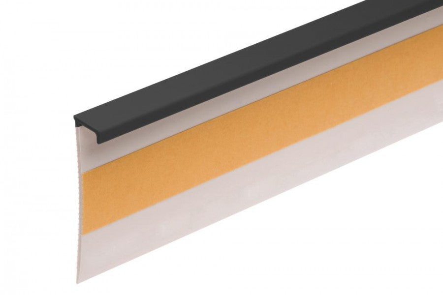 Listwa dywanowa płaska elastyczna PVC Cezar Grafitowy RAL7024 Mat 2,50m