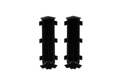 Internal corner for skirting board 80mm 1 set = 2 pcs Cezar Black RAL9005 Matt