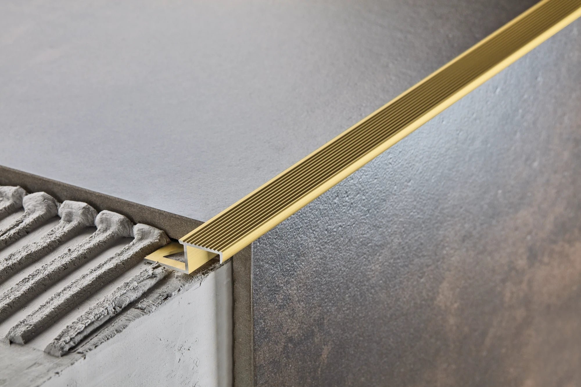 Profil schodowy aluminiowy ZET Cezar Naturalny surowy 3m