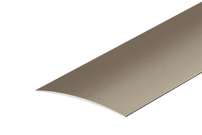 Oval aluminum threshold profile 80x5.1mm glued Cezar Champagne Matt 1m
