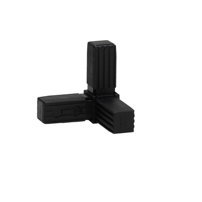Łącznik Y do rury czterokątnej 20x20x1,2mm Cezar Czarny RAL9005 mat